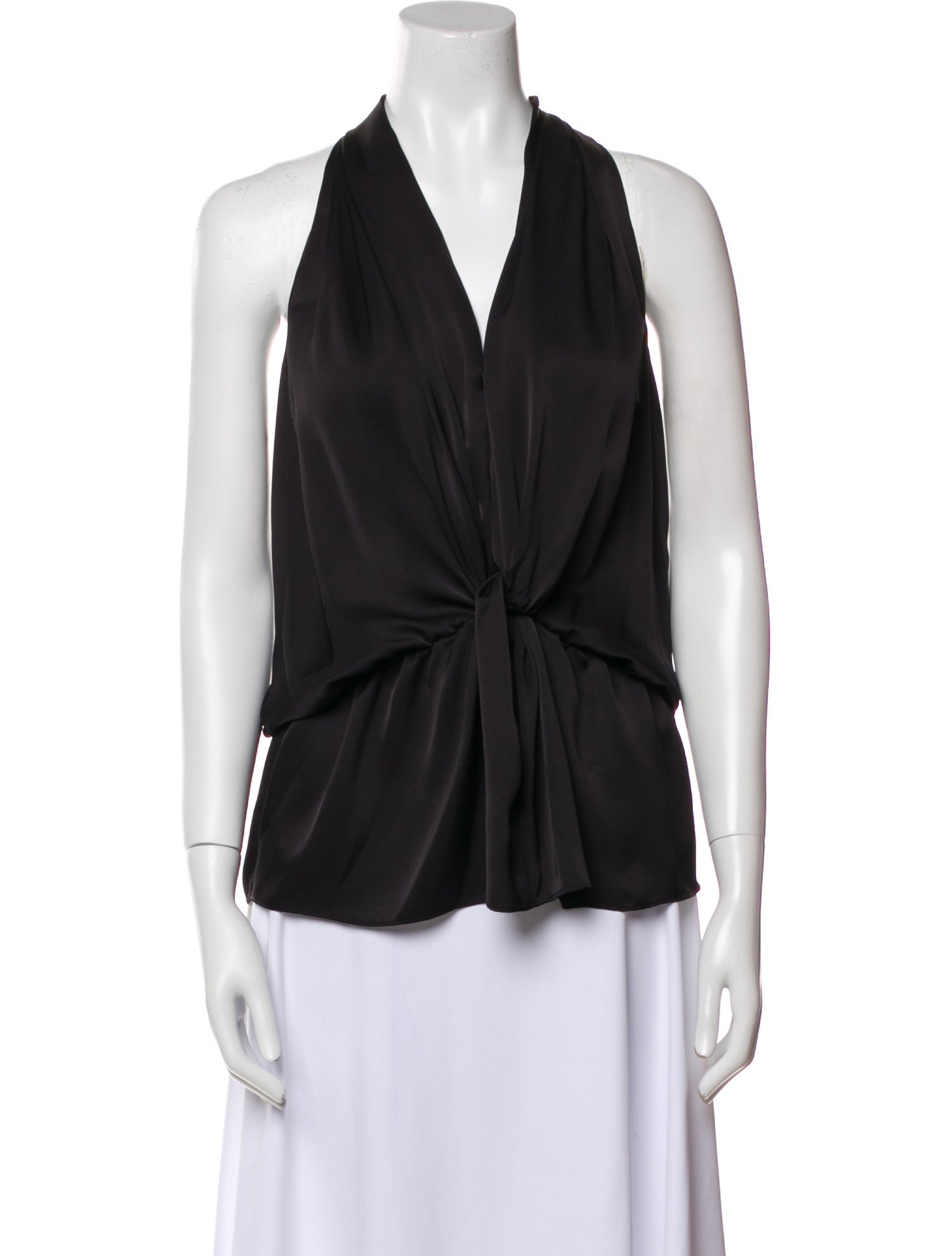 Ramy Brook V-Neck Sleeveless Polo