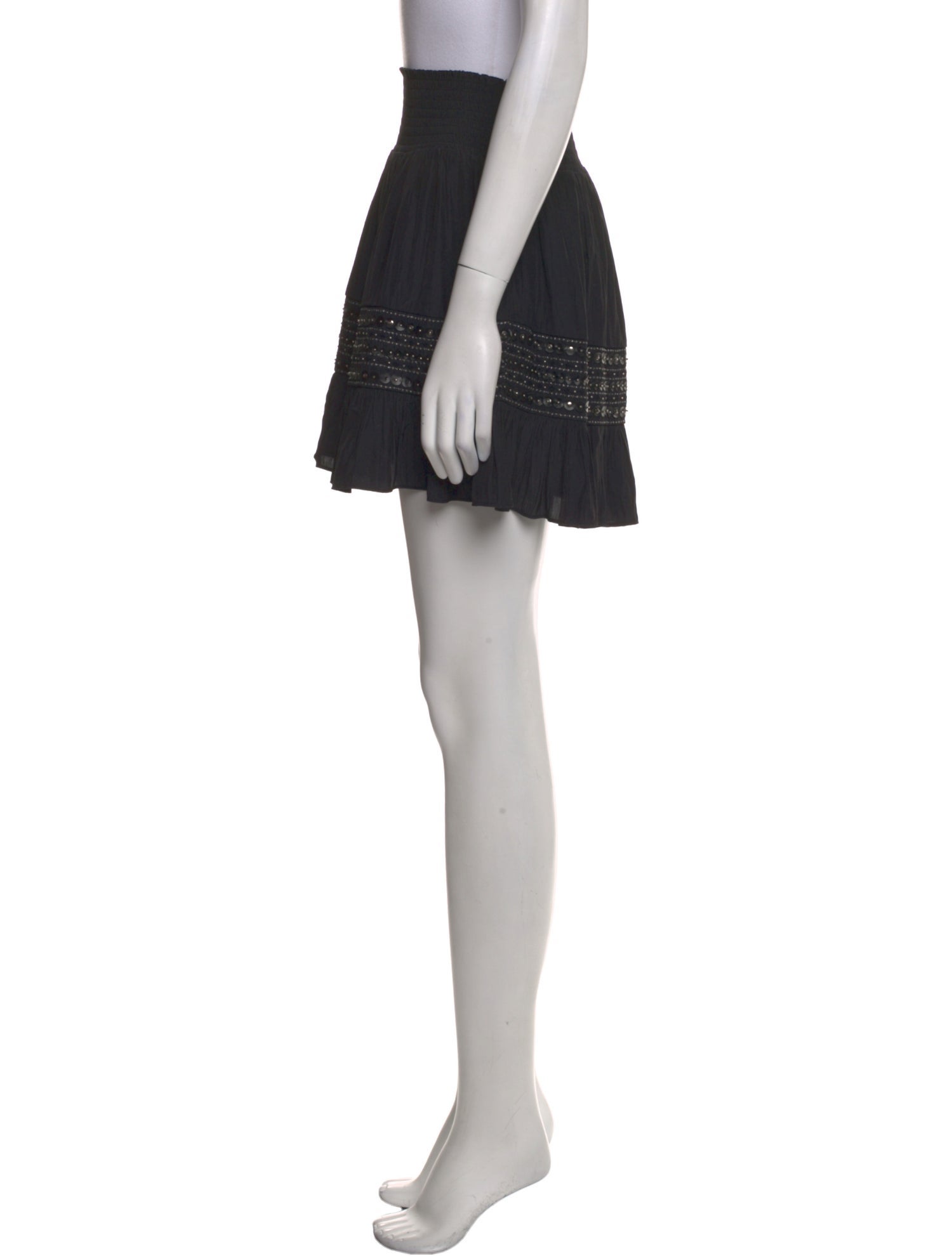 Ramy Brook Sequin Embellishments Mini Skirt