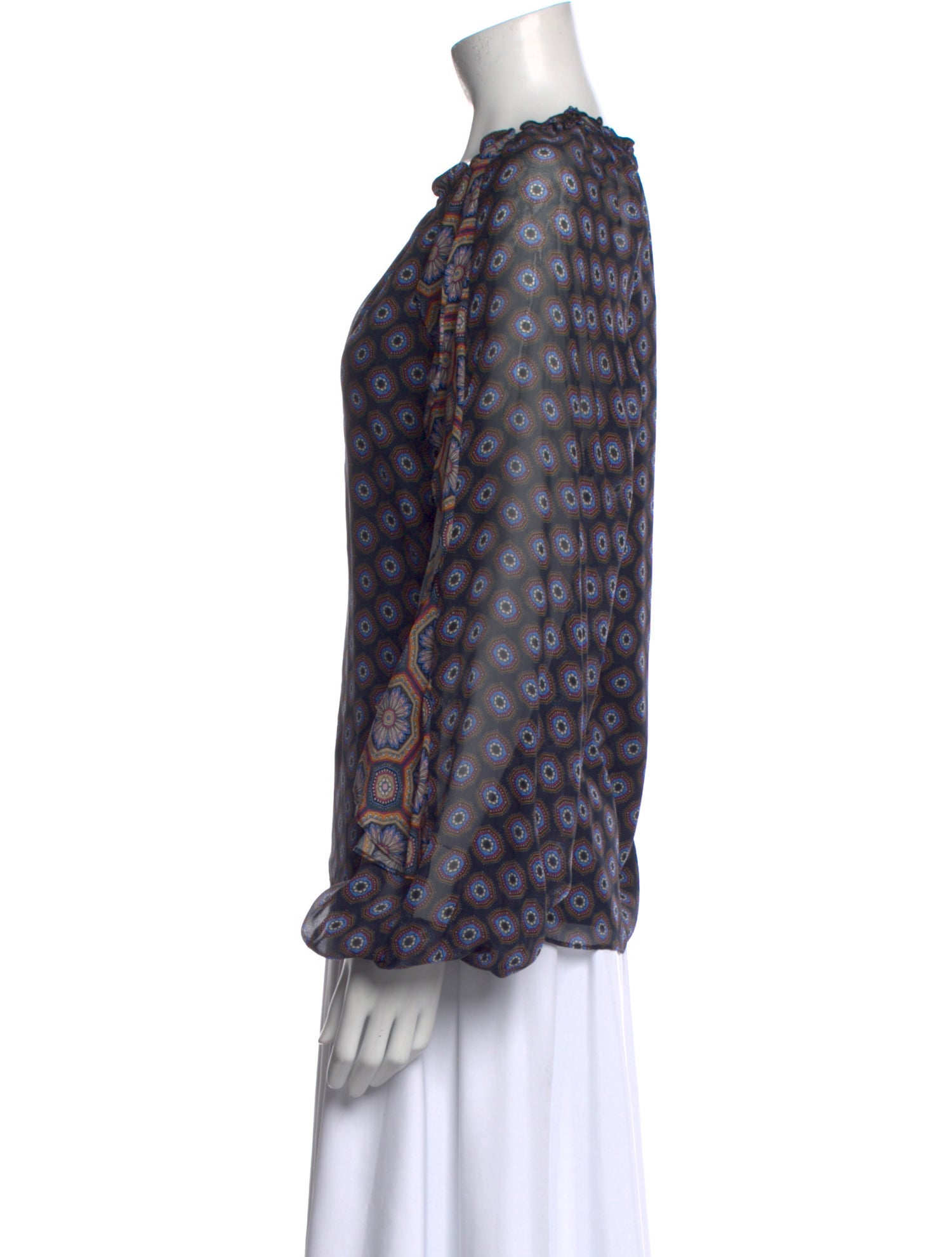Ramy Brook Silk Printed Blouse