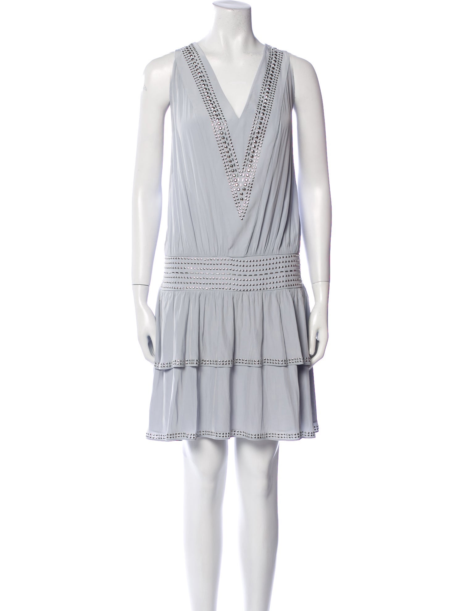 Ramy Brook V-Neck Knee-Length Dress