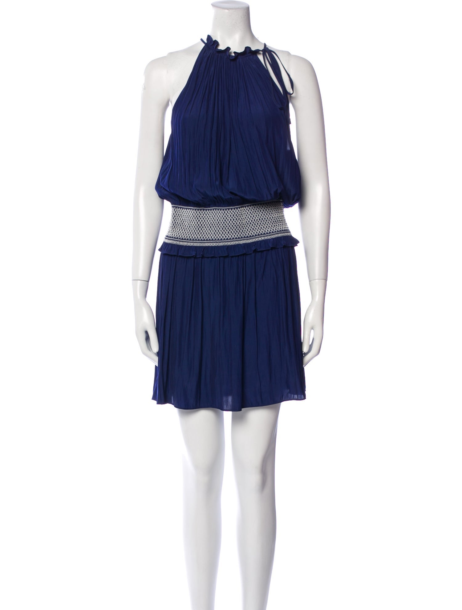 Ramy Brook Halterneck Knee-Length Dress w/ Tags