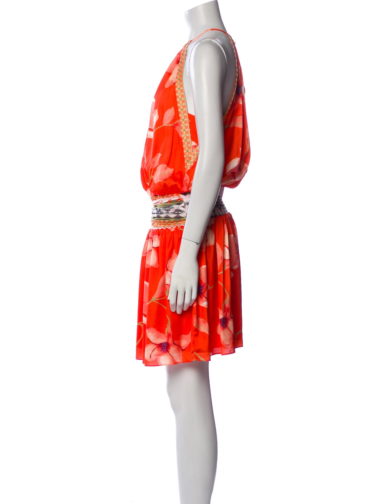 Ramy Brook Floral Print Knee-Length Dress w/ Tags