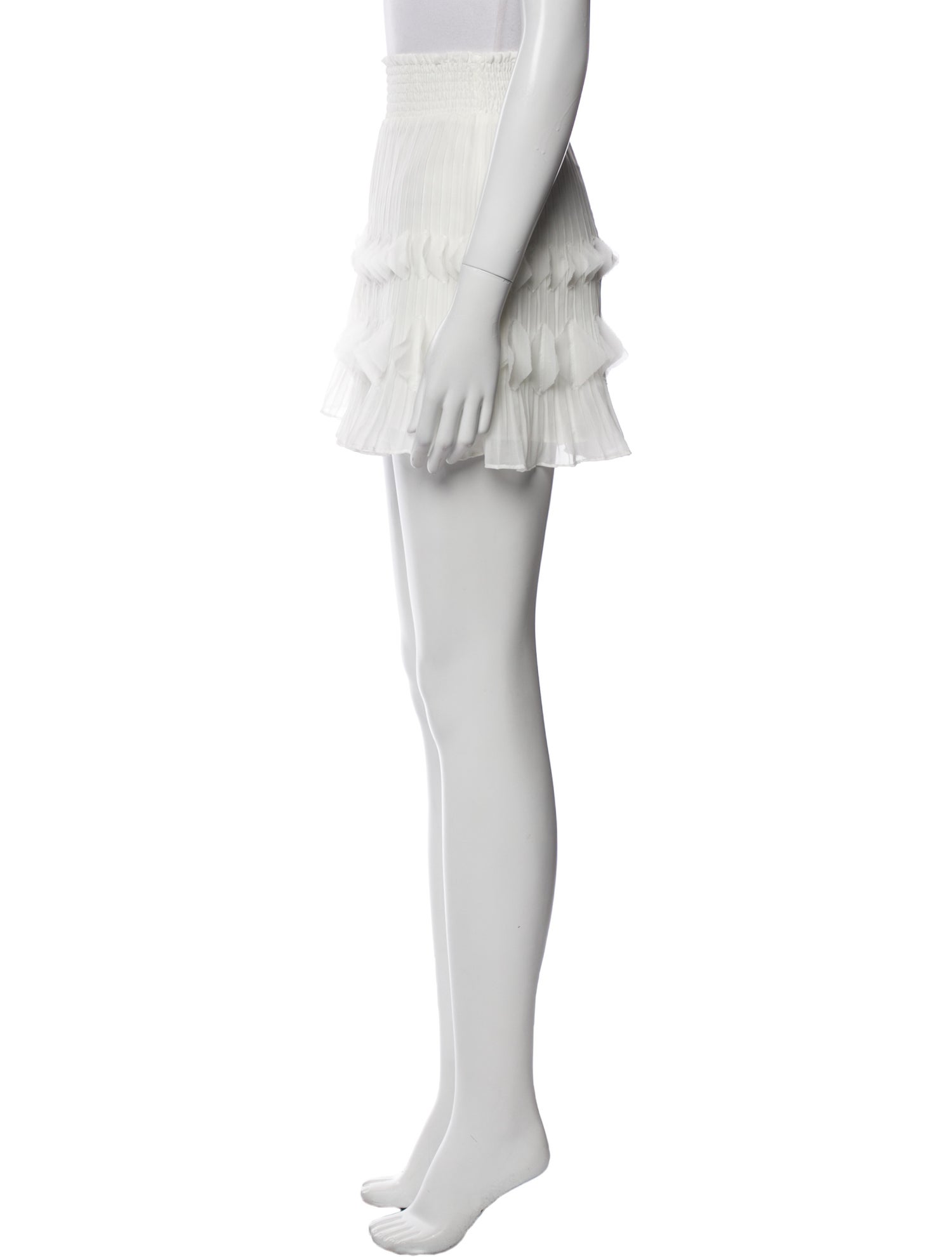 Ramy Brook Pleated Accents Mini Skirt