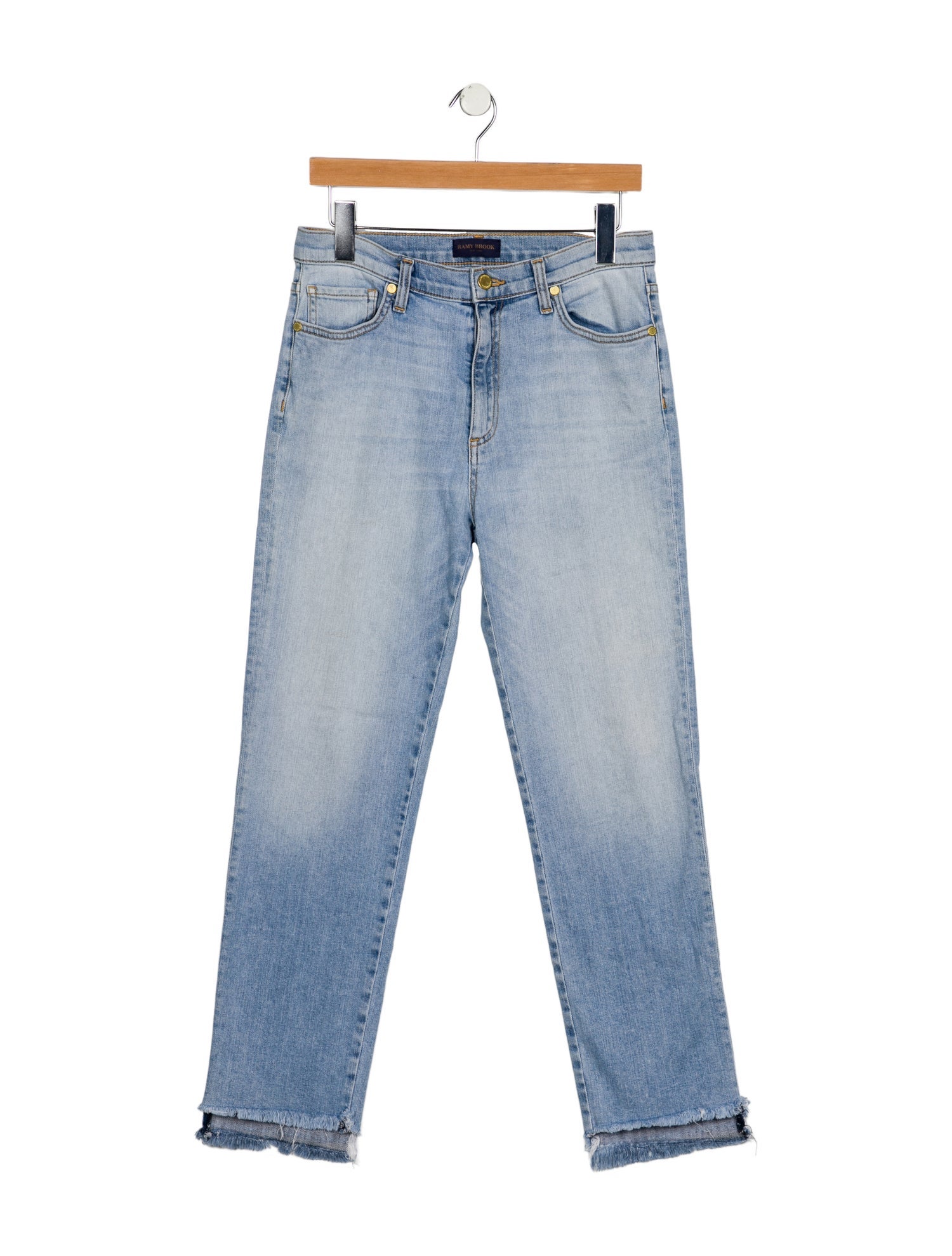 Ramy Brook Mid-Rise Straight Leg Jeans