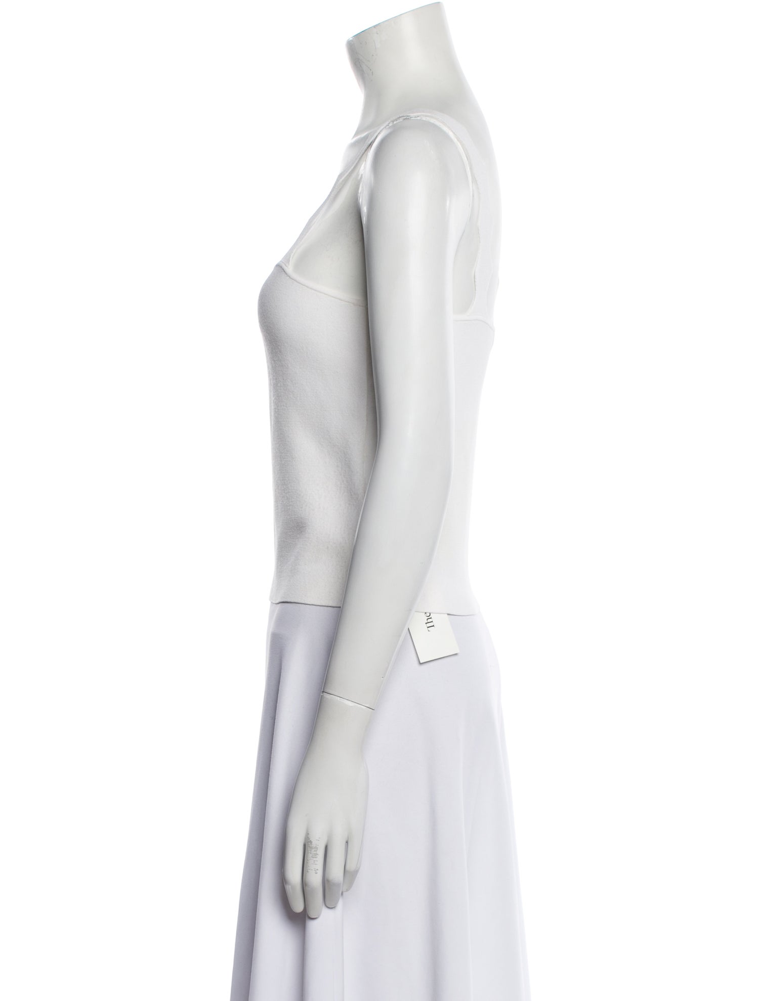 Ramy Brook Square Neckline Sleeveless Crop Top