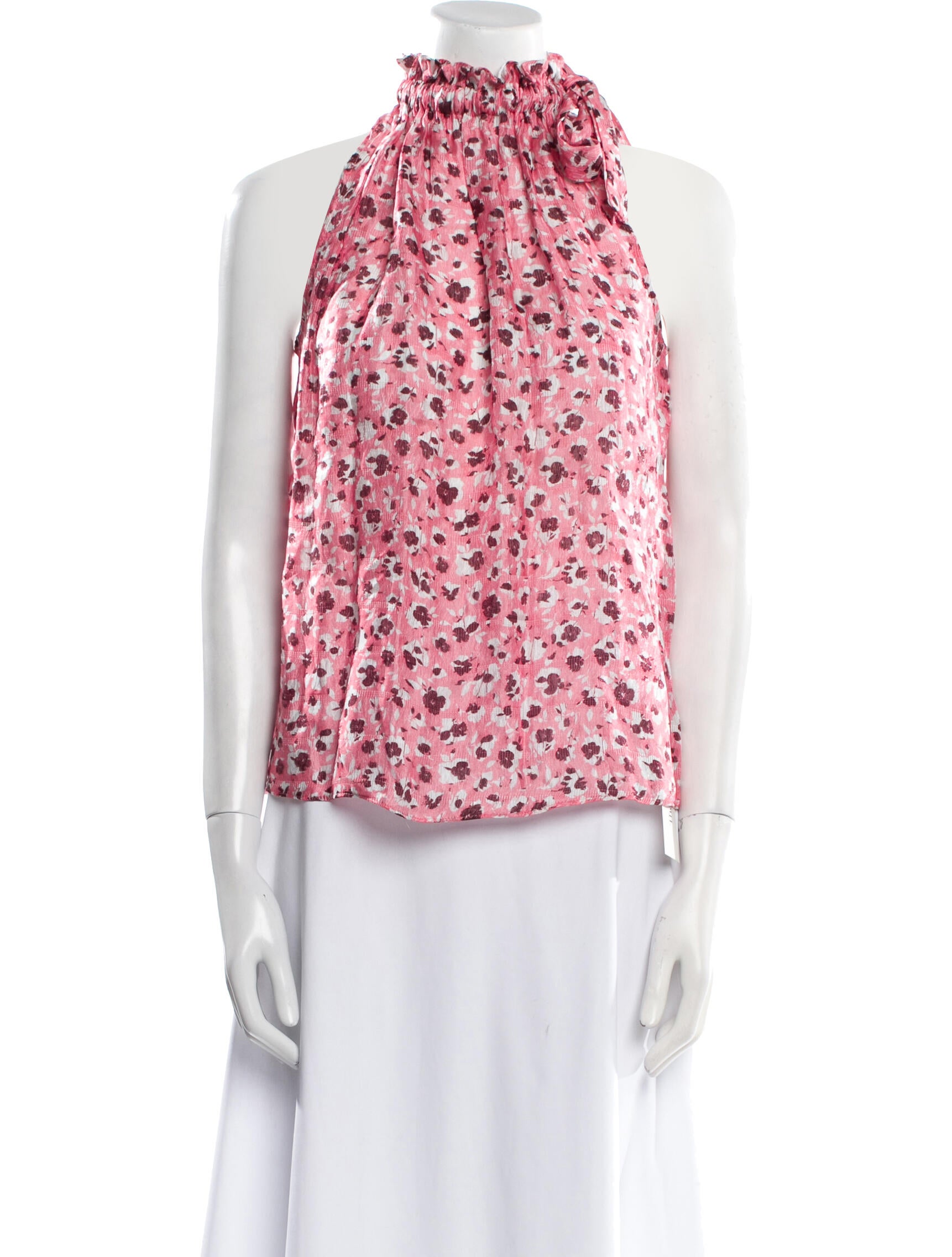Ramy Brook Silk Floral Print Blouse