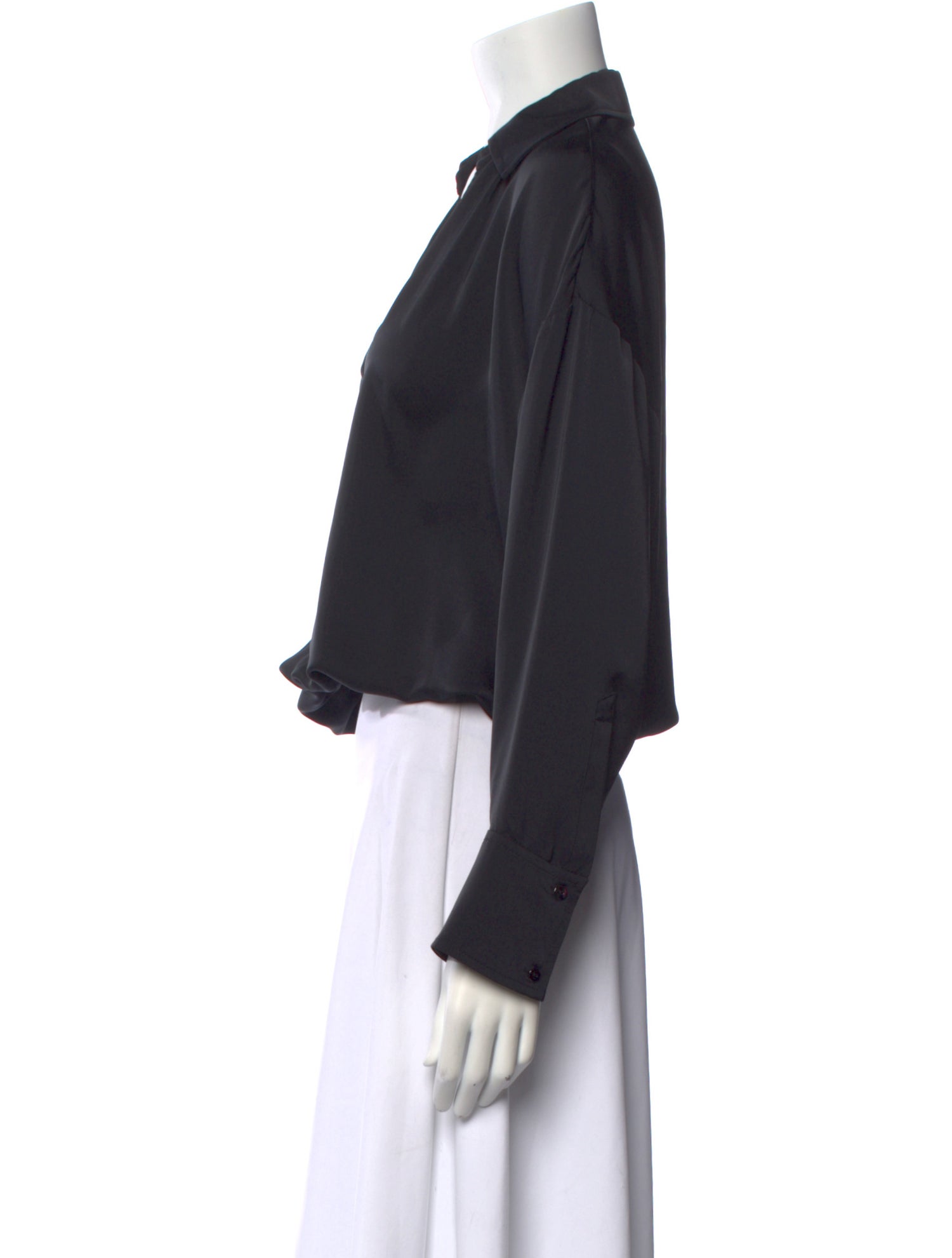 Ramy Brook V-Neck Long Sleeve Crop Top