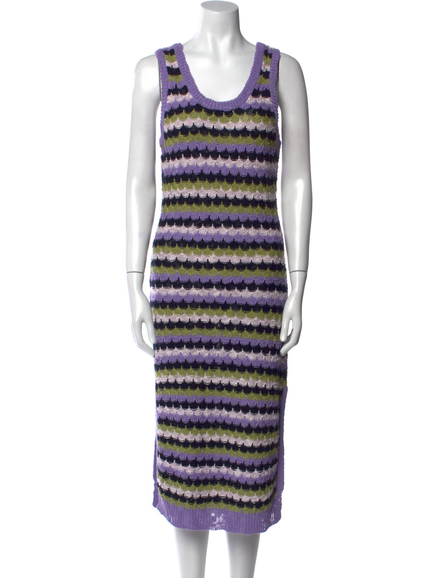 Ramy Brook Striped Midi Length Dress