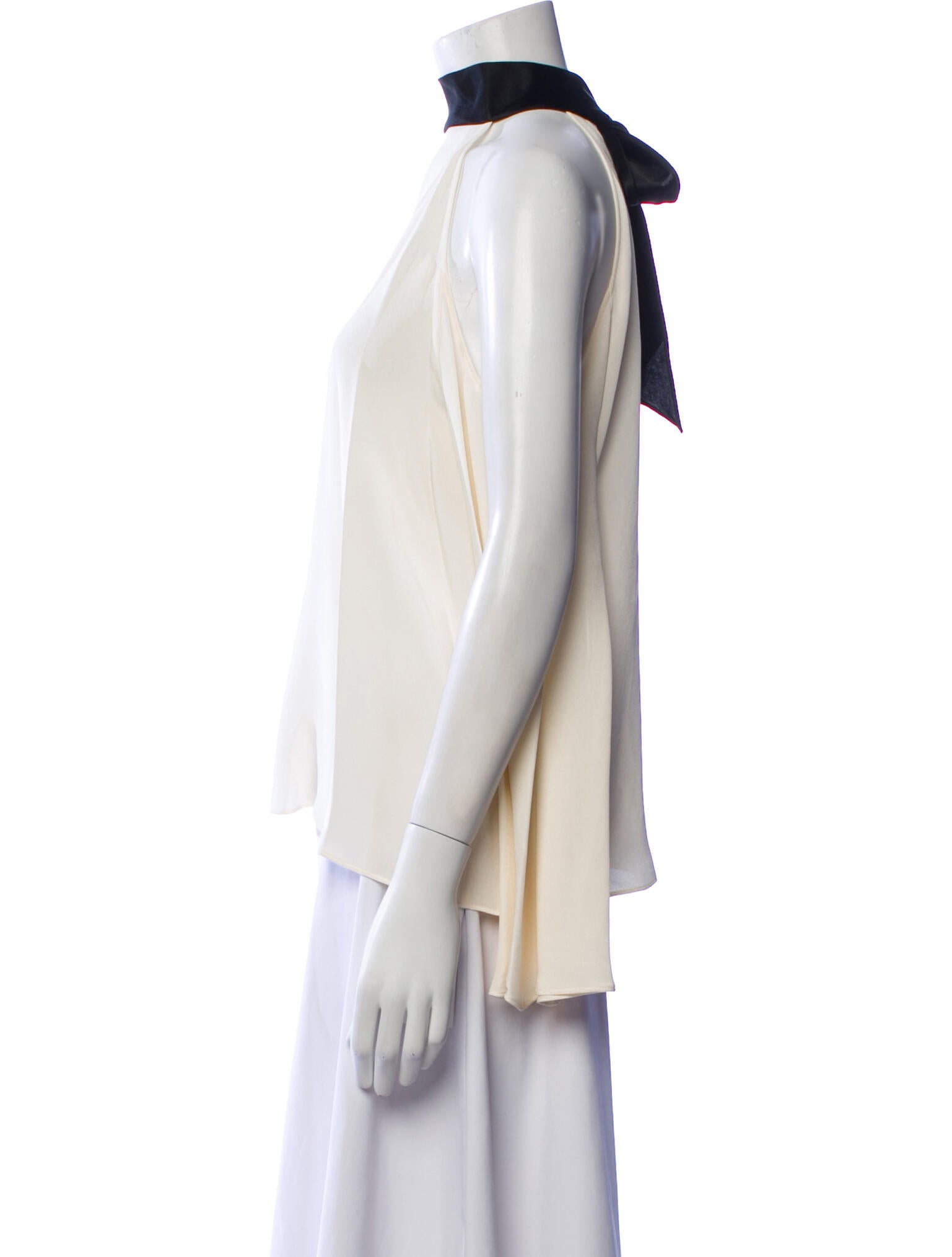 Ramy Brook Silk Mock Neck Blouse