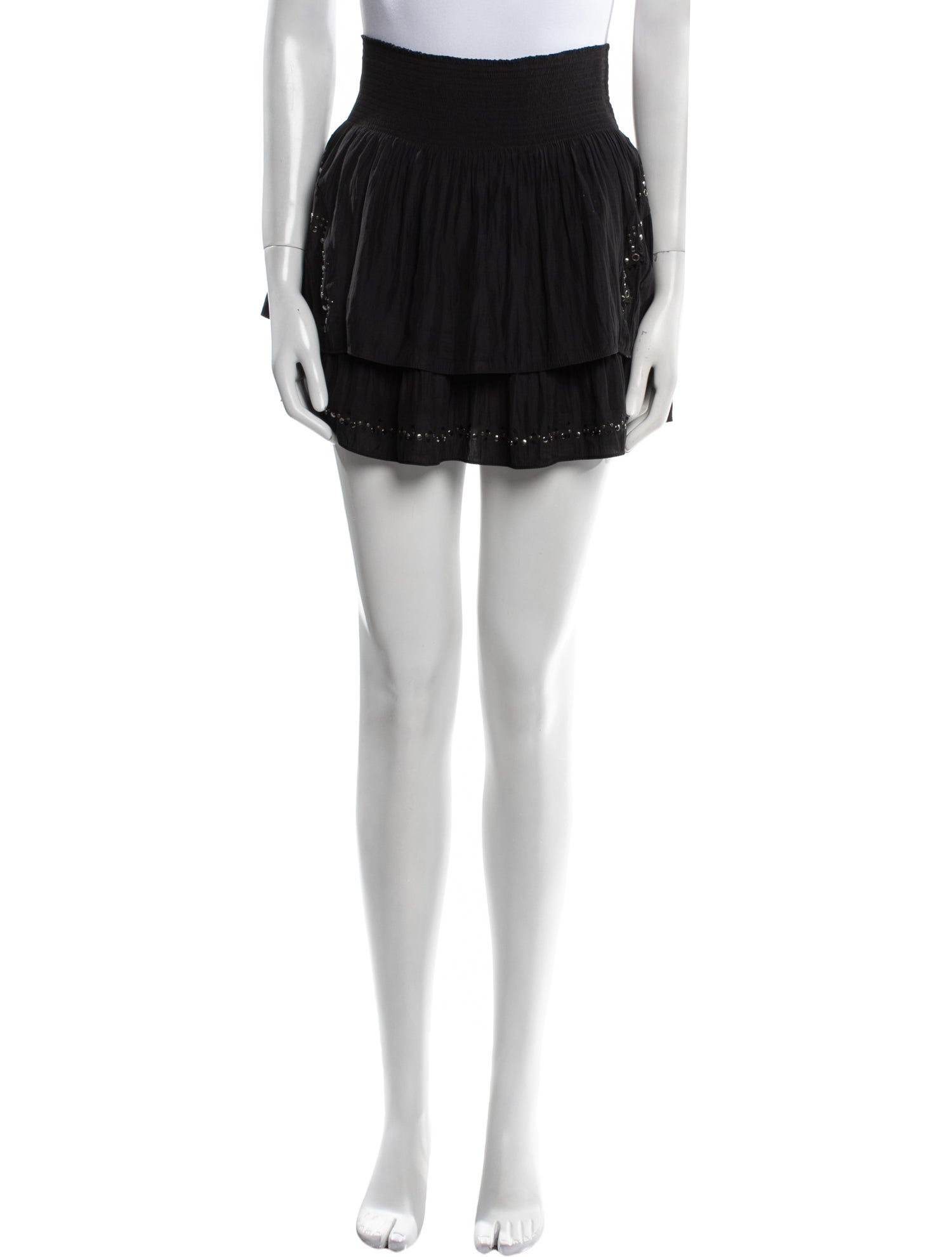 Ramy Brook Ruffle Embellishment Mini Skirt