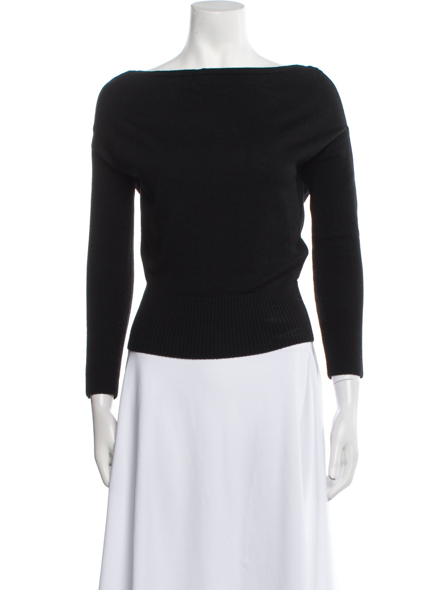 Ramy Brook Wool Bateau Neckline Sweater