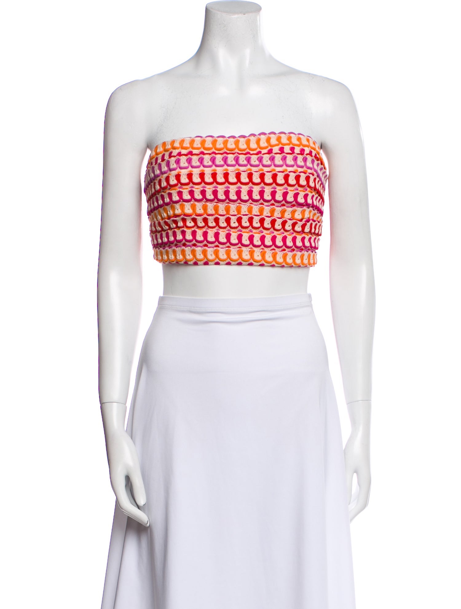 Ramy Brook Striped Strapless Crop Top w/ Tags