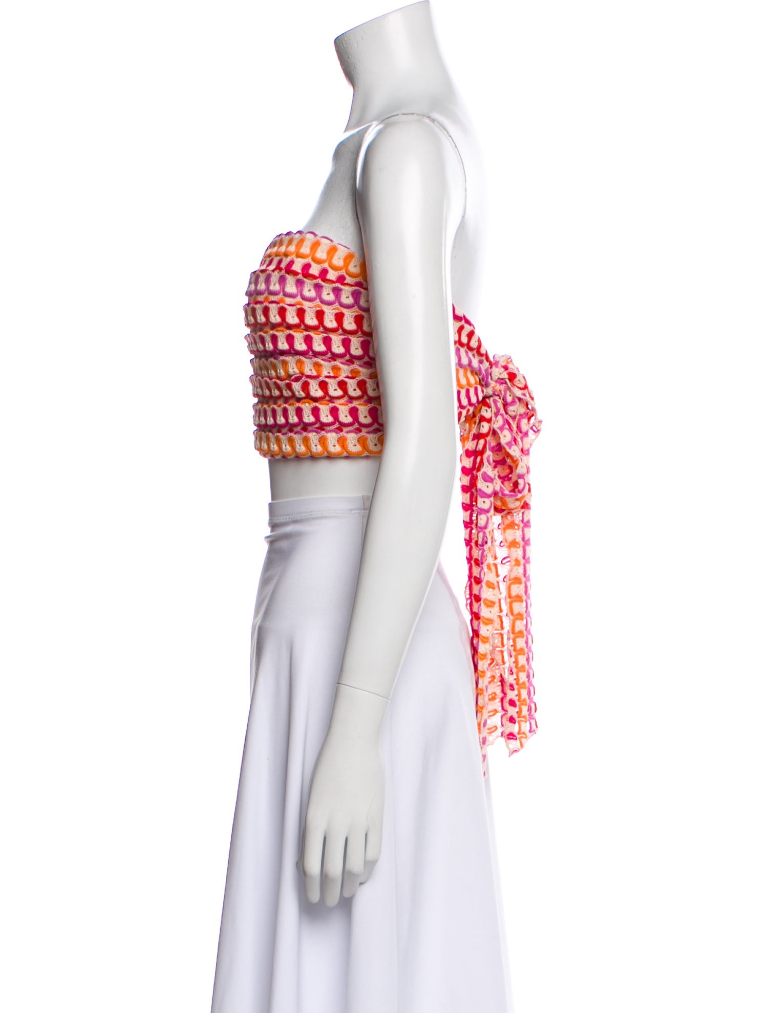 Ramy Brook Striped Strapless Crop Top w/ Tags