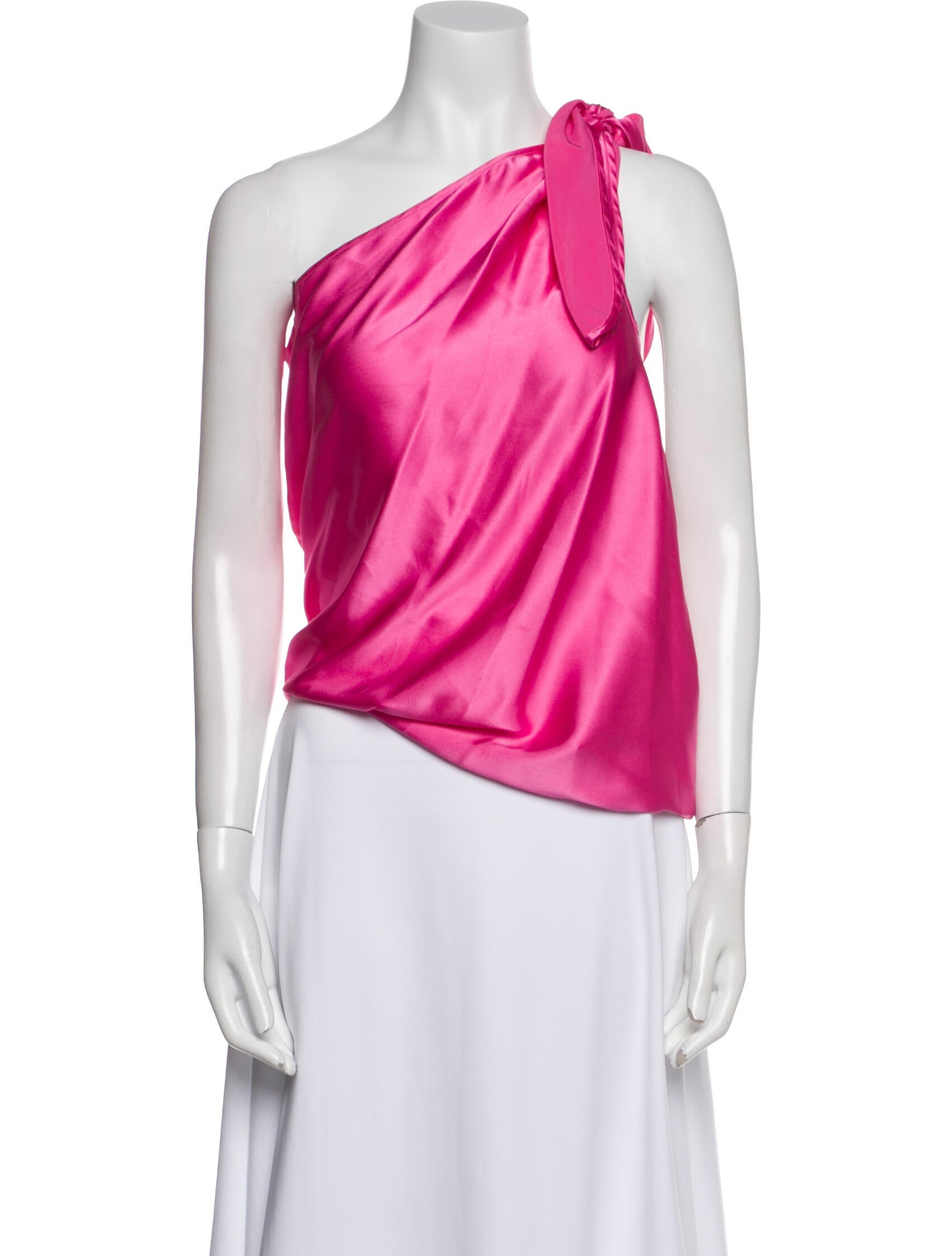 Ramy Brook Silk One-Shoulder Blouse