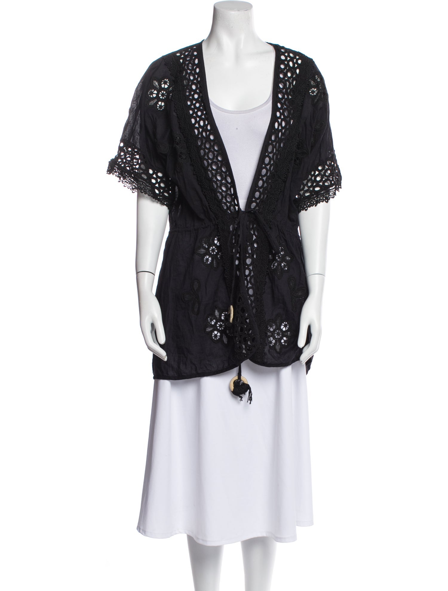 Ramy Brook Lace Pattern Vest