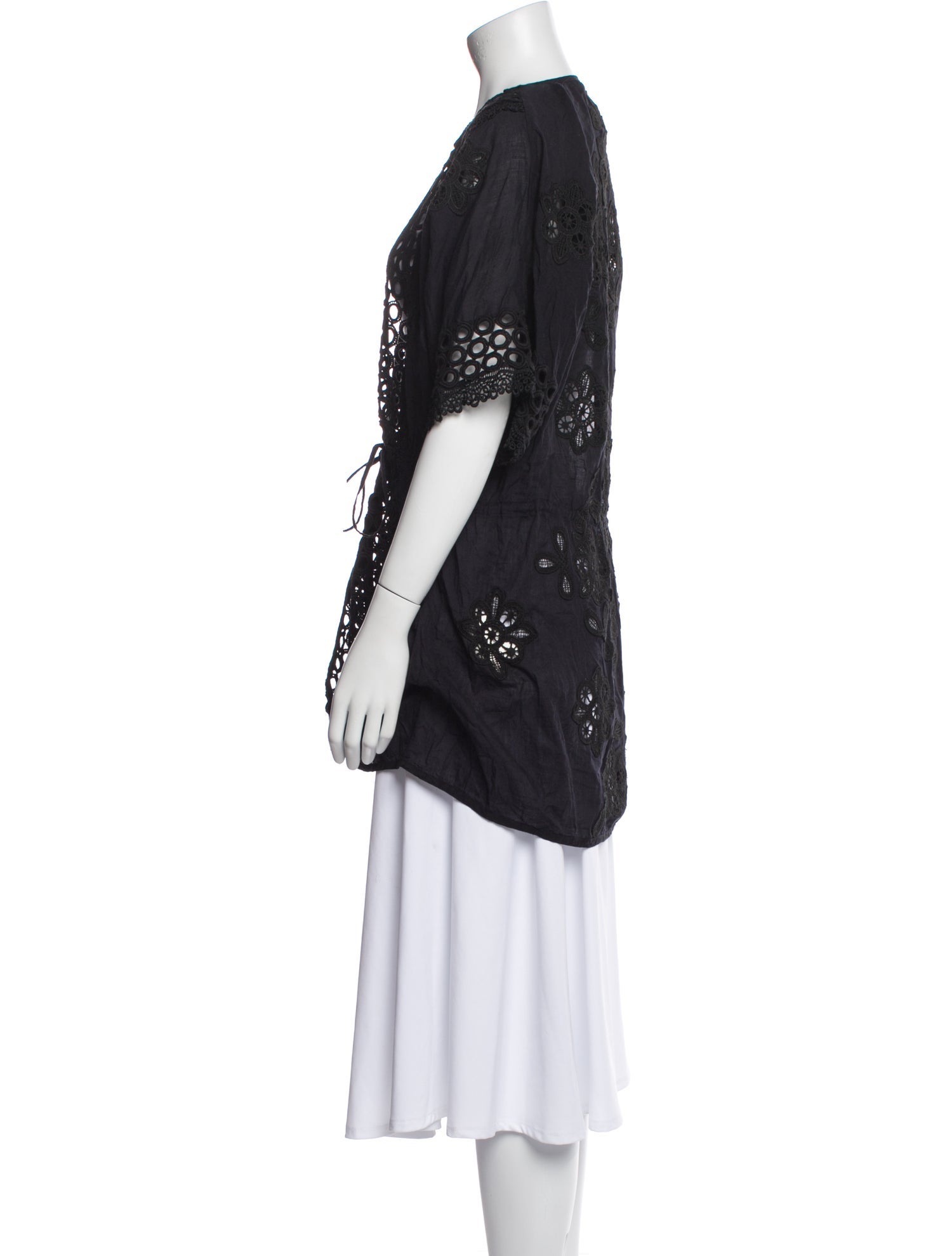 Ramy Brook Lace Pattern Vest