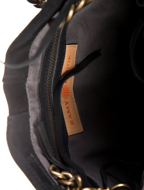 Ramy Brook Fringe Trimmed Suede Shoulder Bag