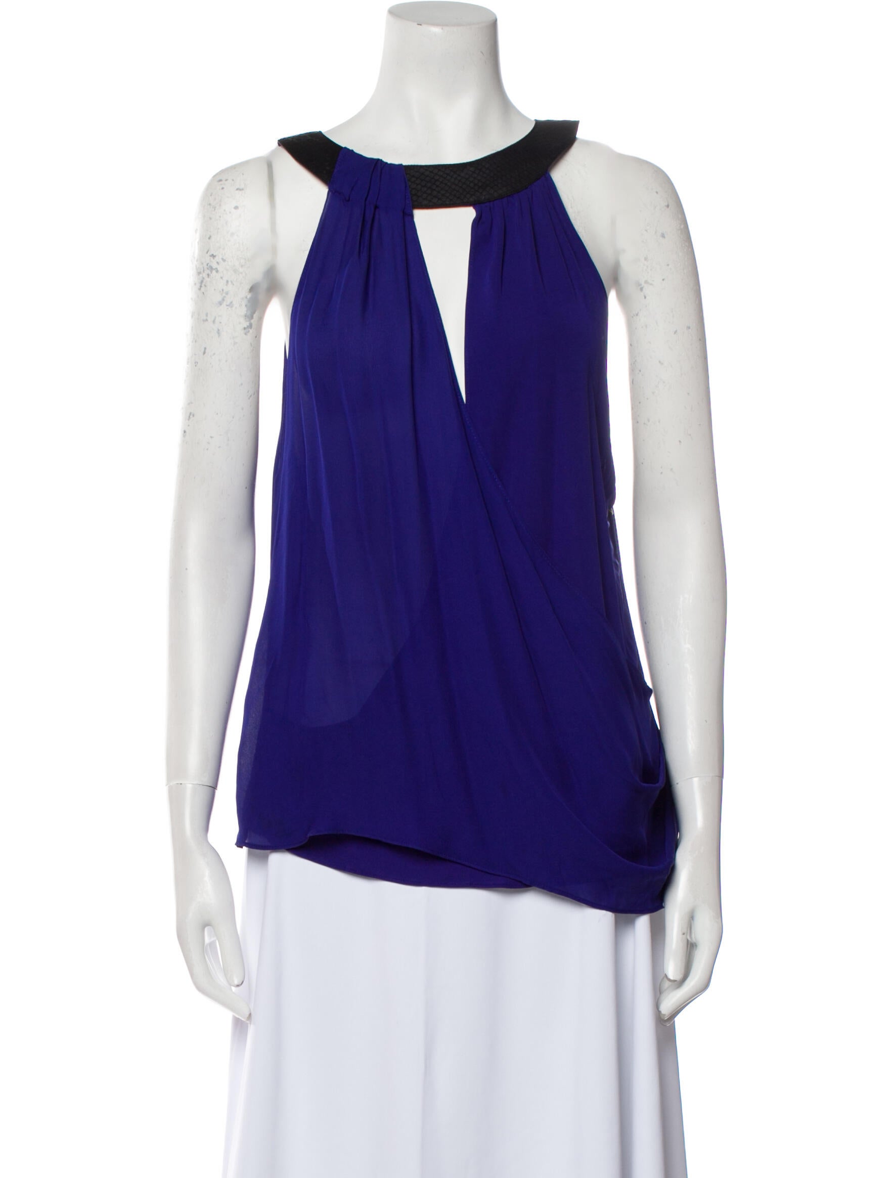 Ramy Brook Silk V-Neck Blouse