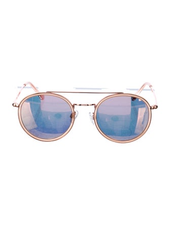 Ramy Brook Aviator Mirrored Sunglasses