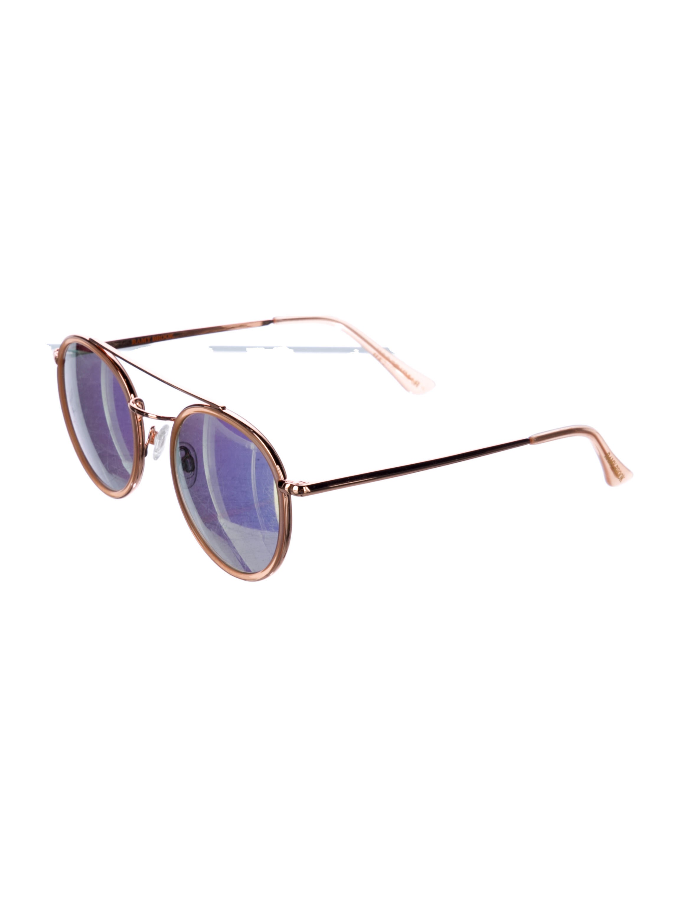 Ramy Brook Aviator Mirrored Sunglasses