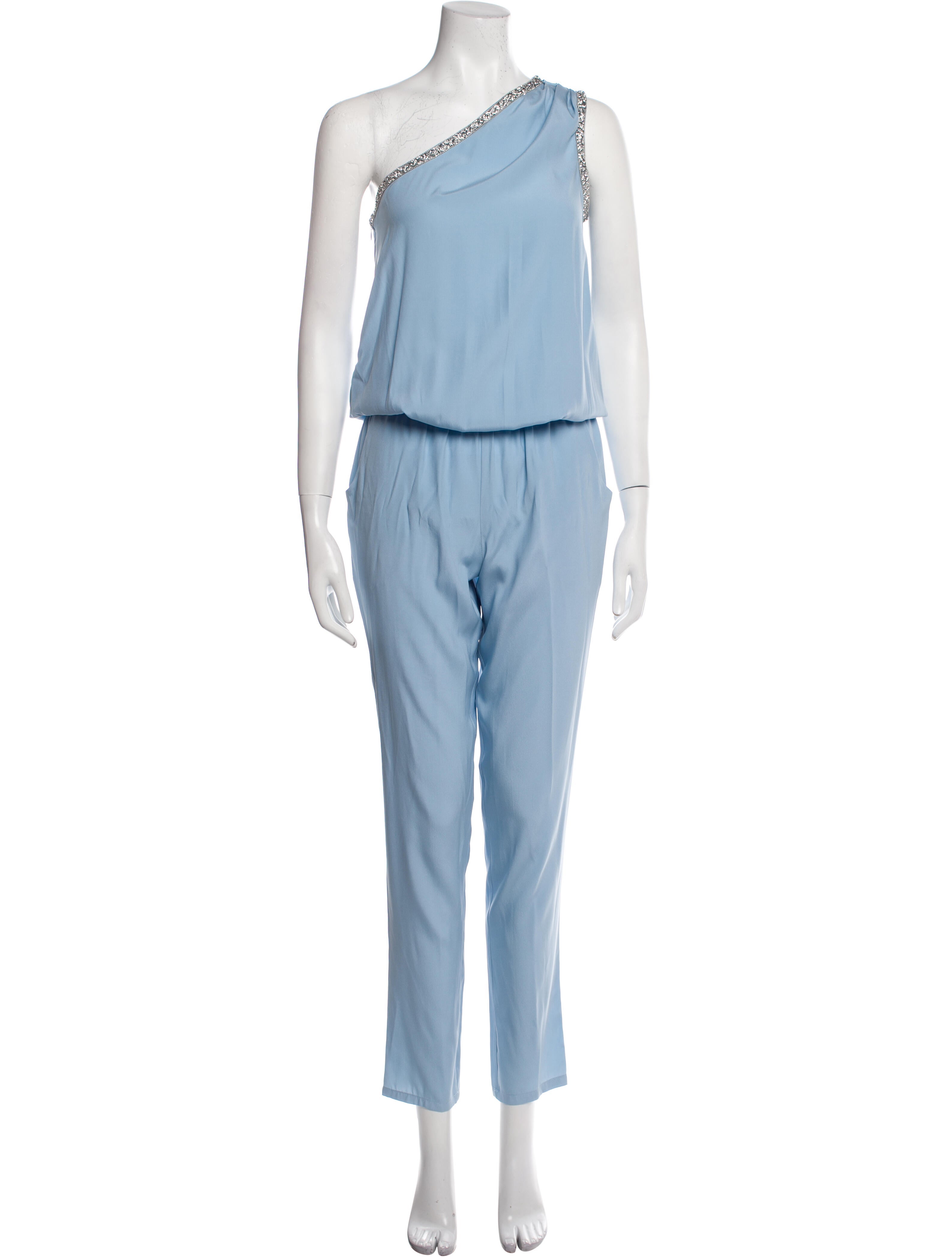 Ramy Brook Silk One-Shoulder Romper w/ Tags