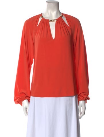 Ramy Brook Tops Bateau Neckline Long Sleeve Blouse XS