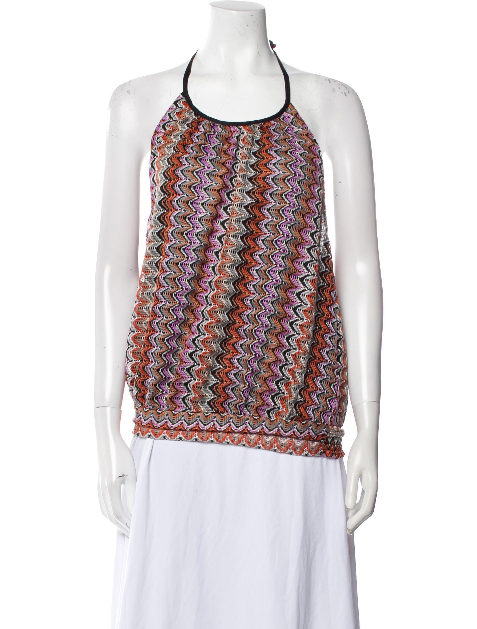Ramy Brook Printed Halterneck Top