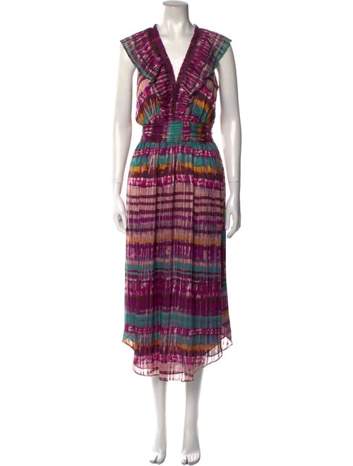 Ramy Brook Plaid Print Long Dress