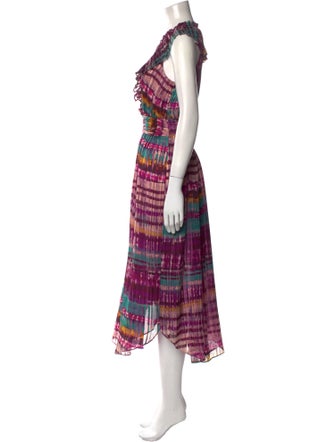 Ramy Brook Plaid Print Long Dress