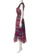 Ramy Brook Plaid Print Long Dress
