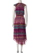 Ramy Brook Plaid Print Long Dress