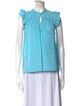 Ramy Brook Mock Neck Sleeveless Blouse