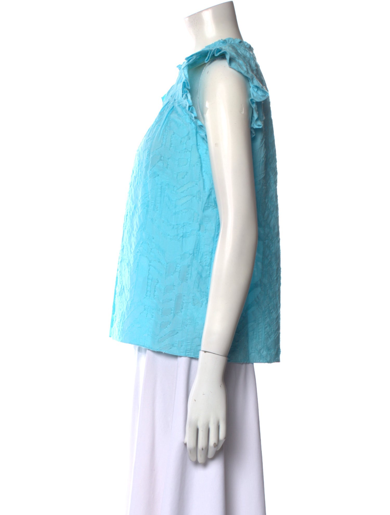 Ramy Brook Mock Neck Sleeveless Blouse