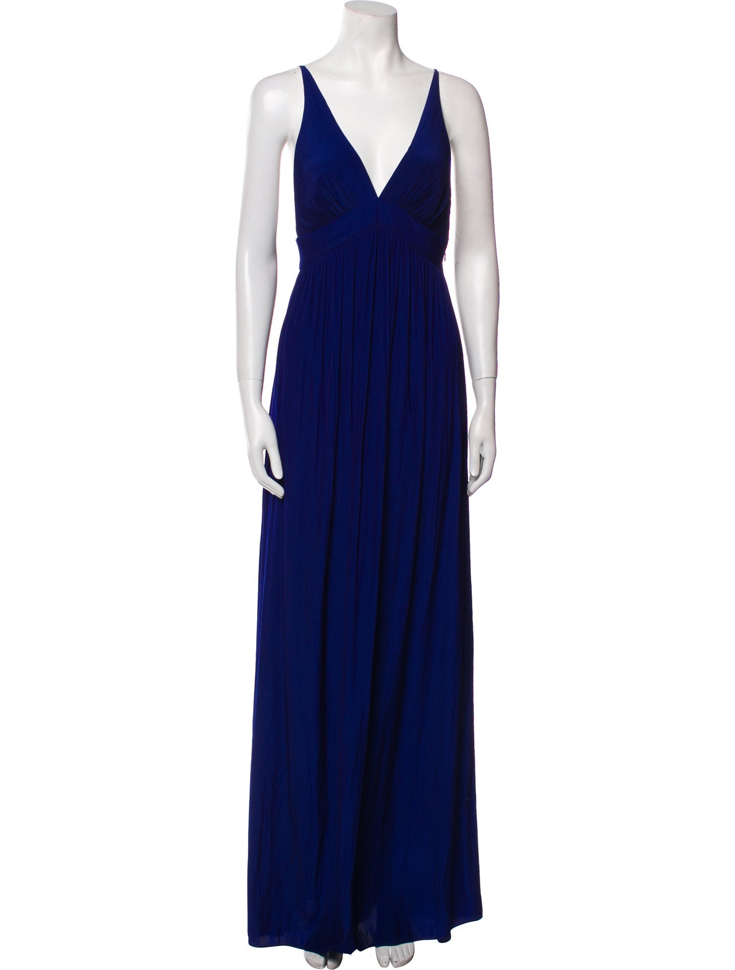 Ramy Brook VNeck Long Dress Blue Dresses, Clothing WYK86557 The