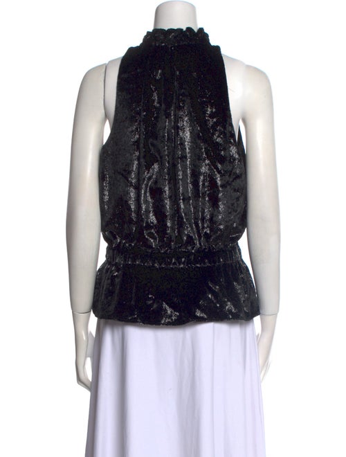 Ramy Brook Printed Mock Neck Blouse