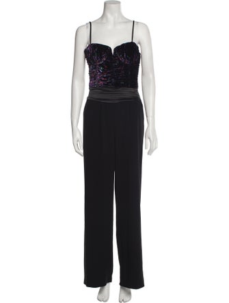 Ramy Brook Printed Square Neckline Jumpsuit