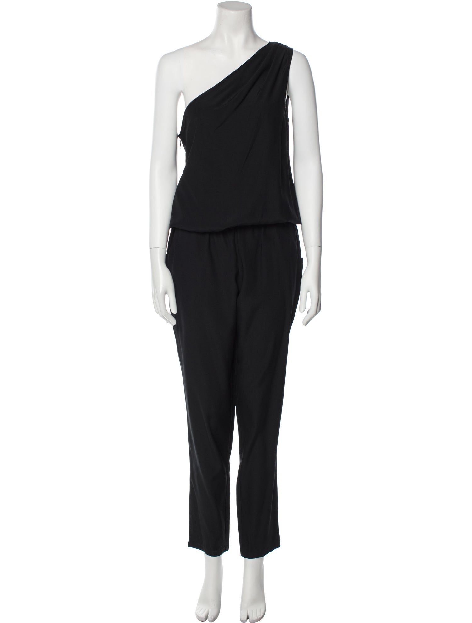 Ramy Brook Silk One-Shoulder Jumpsuit