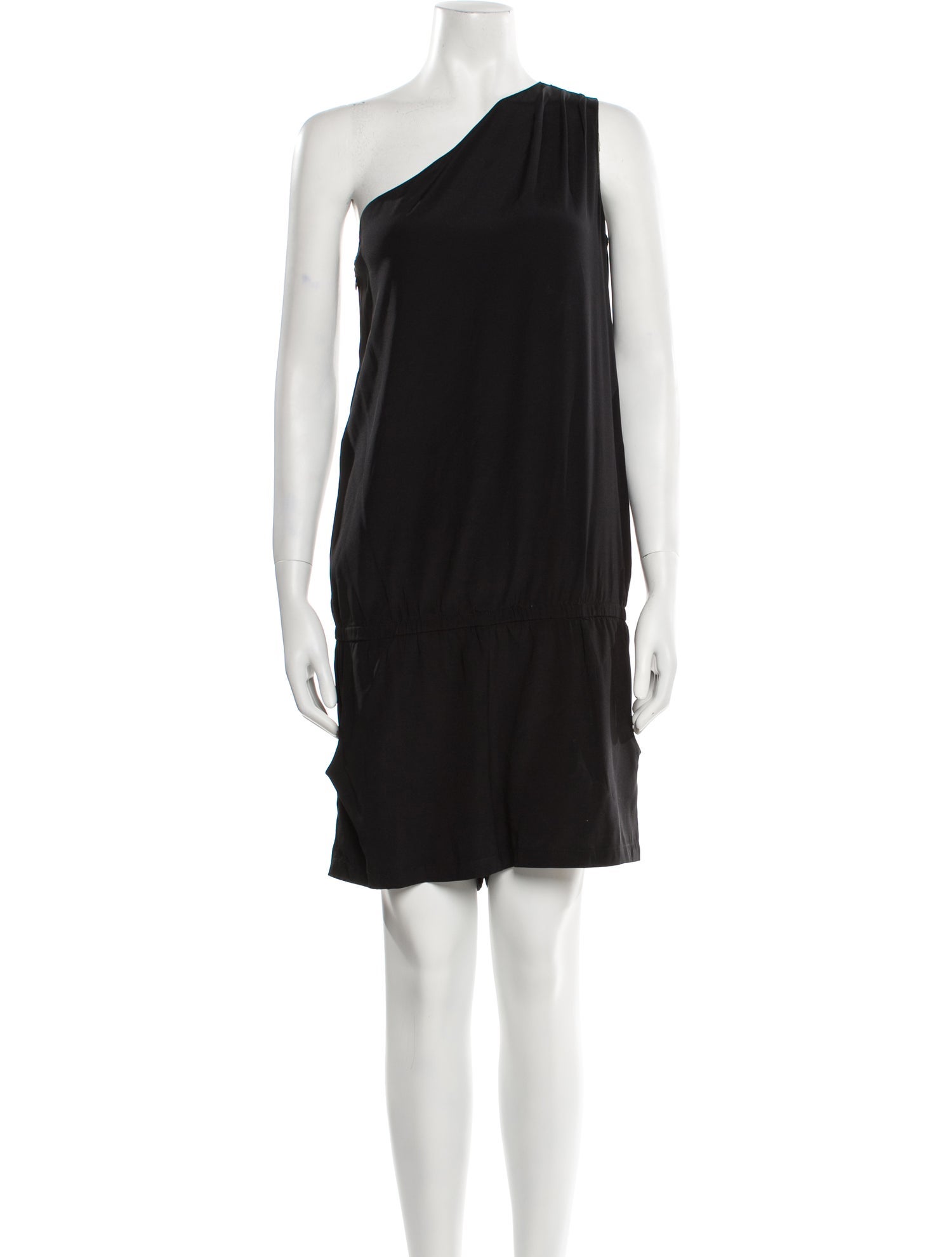 Ramy Brook Silk One-Shoulder Romper