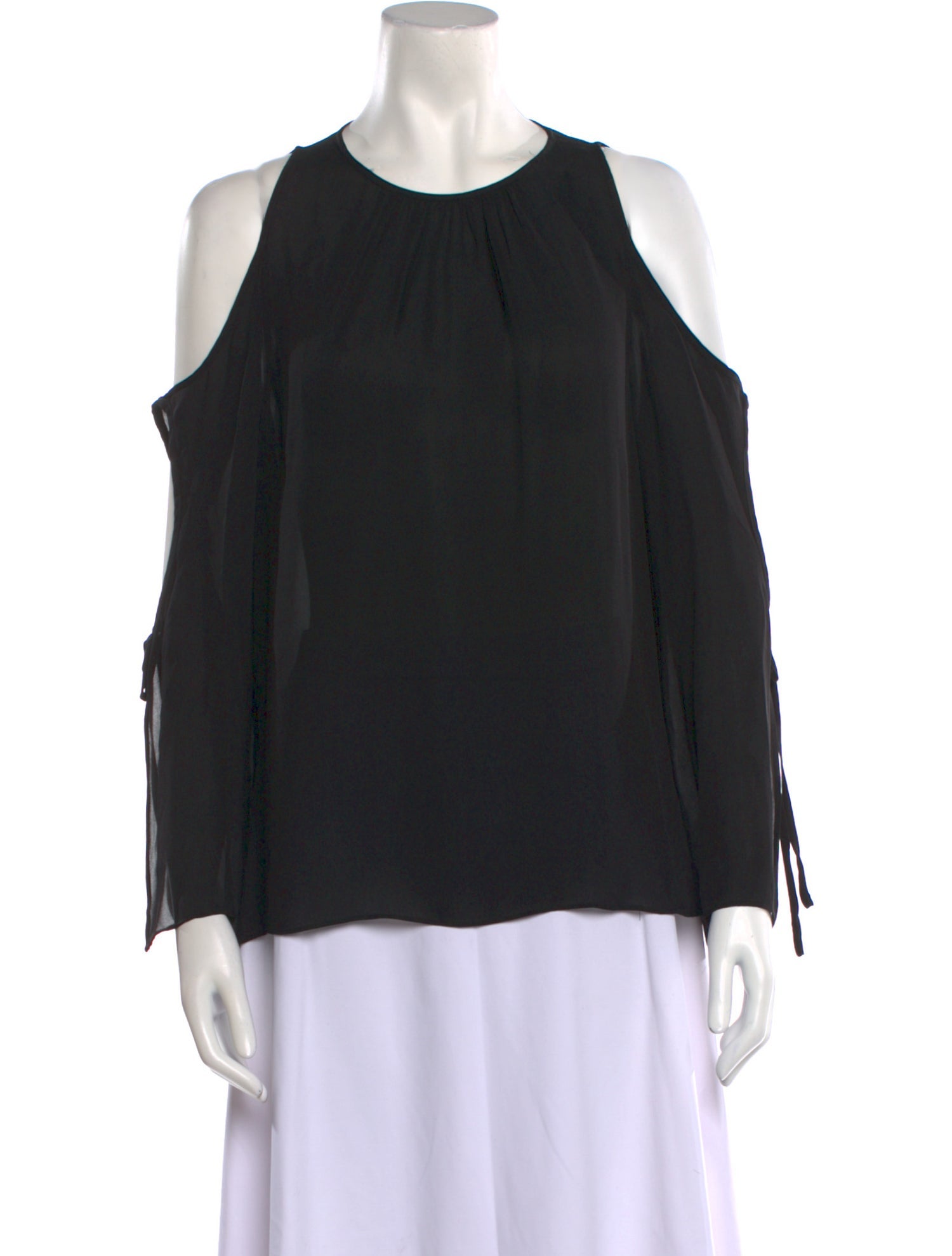 Ramy Brook Silk Scoop Neck Blouse