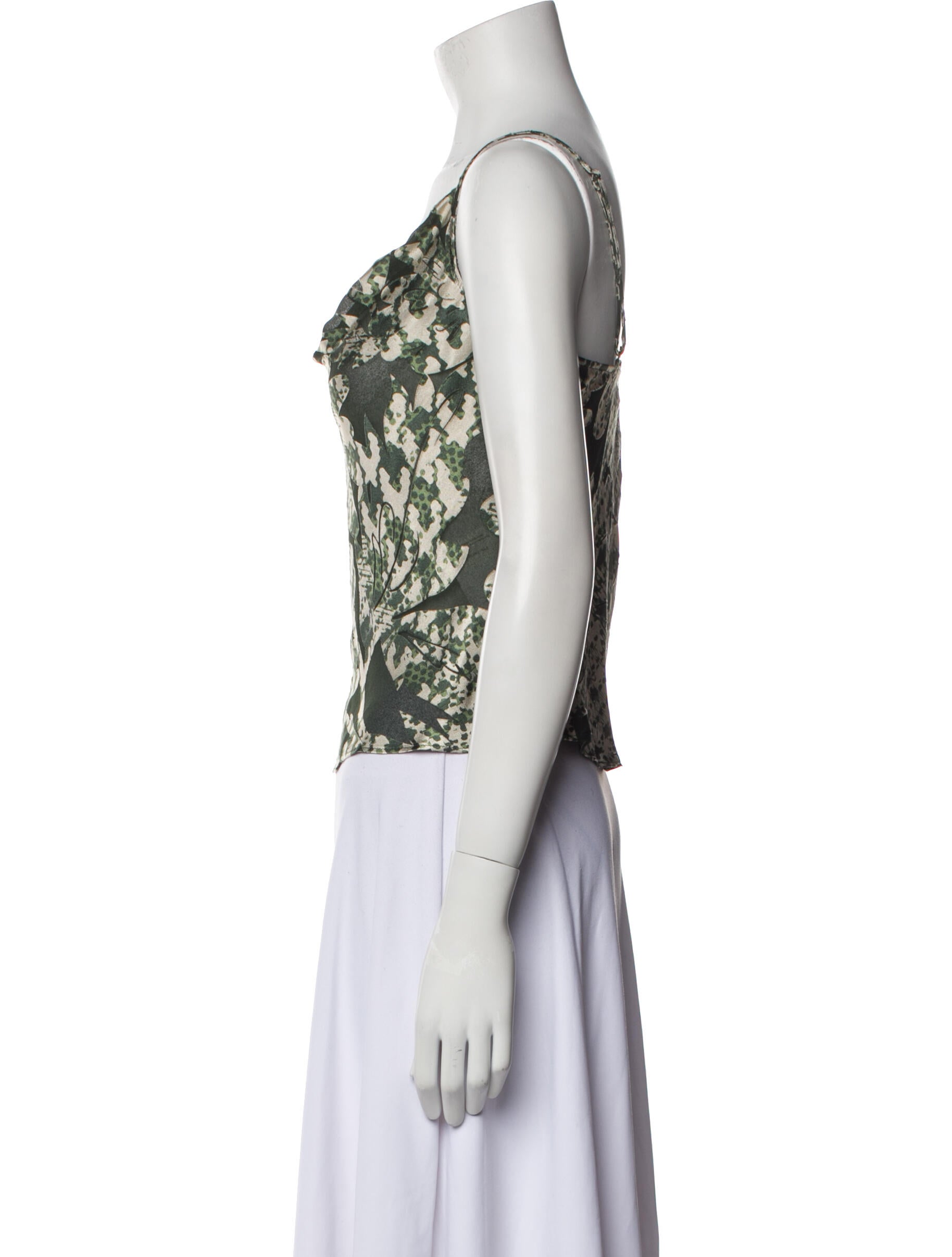 Ramy Brook Printed Cowl Neck Top w/ Tags