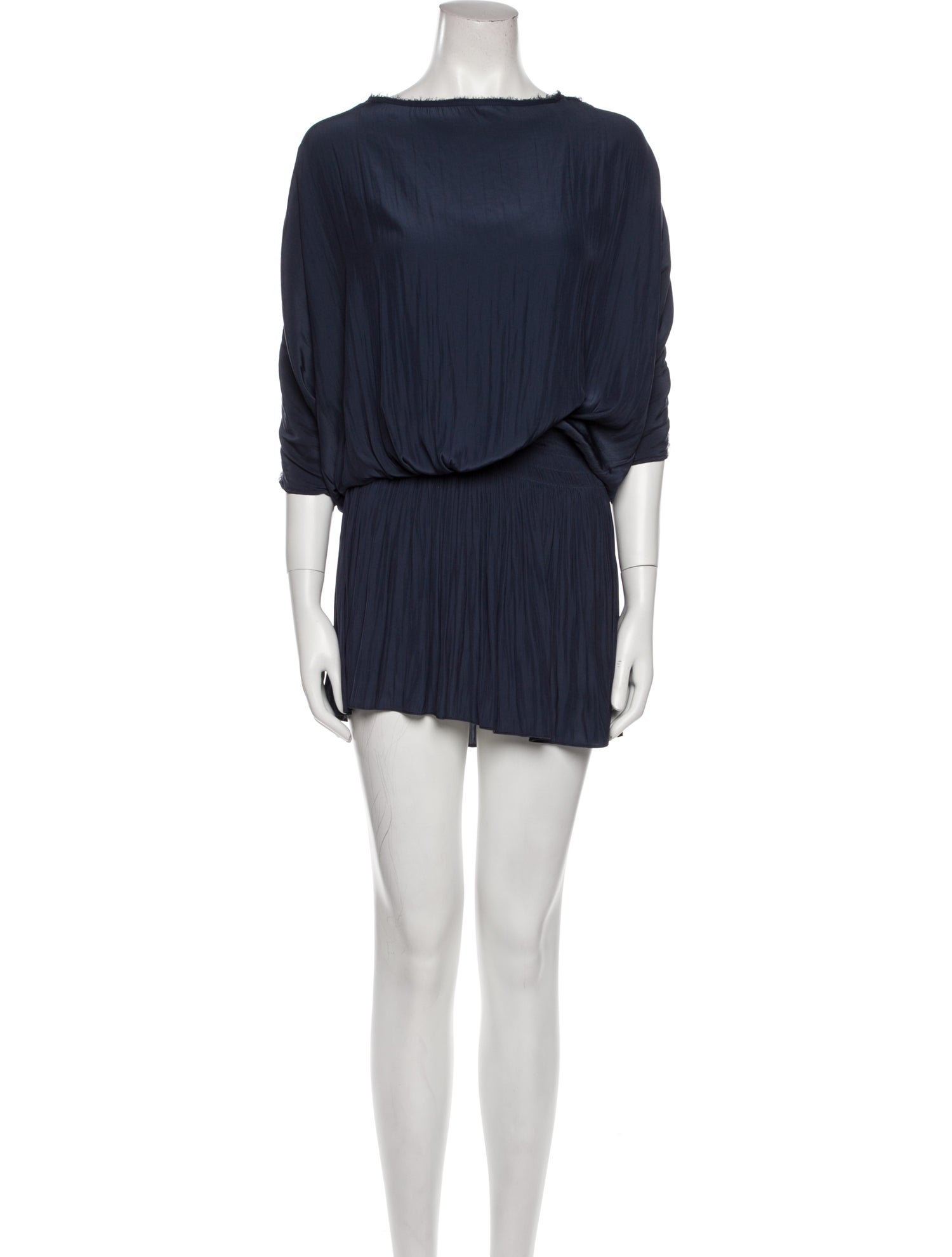 Ramy Brook Bateau Neckline Mini Dress