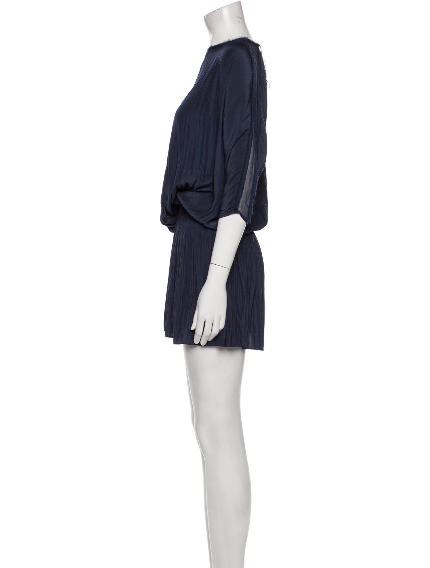 Ramy Brook Bateau Neckline Mini Dress