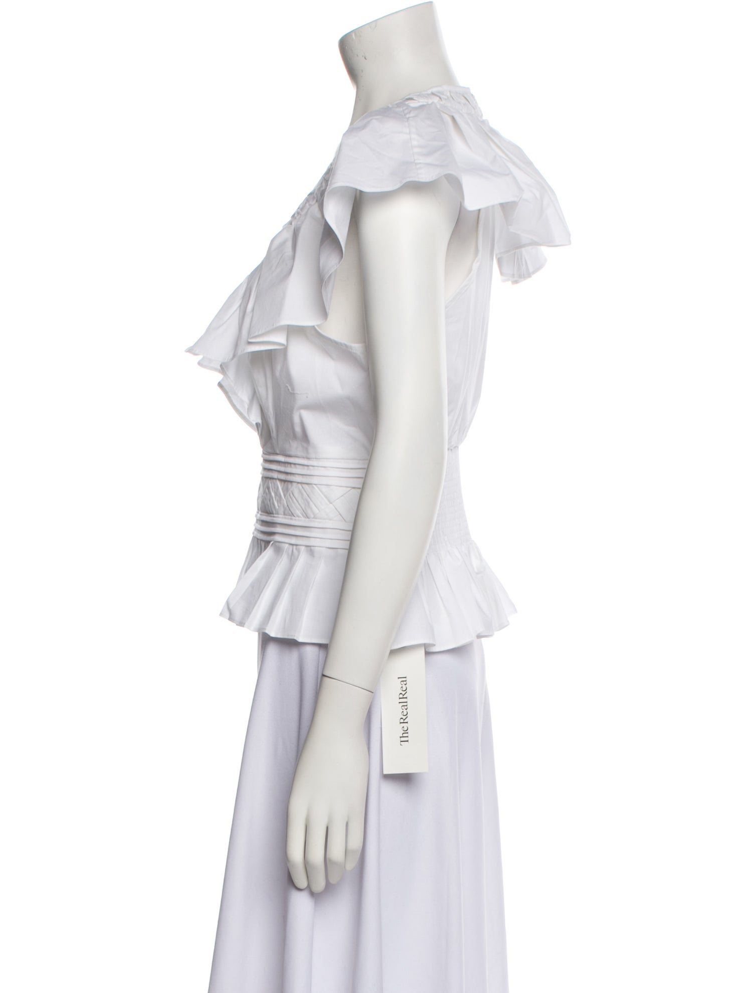 Ramy Brook Plunge Neckline Short Sleeve Crop Top