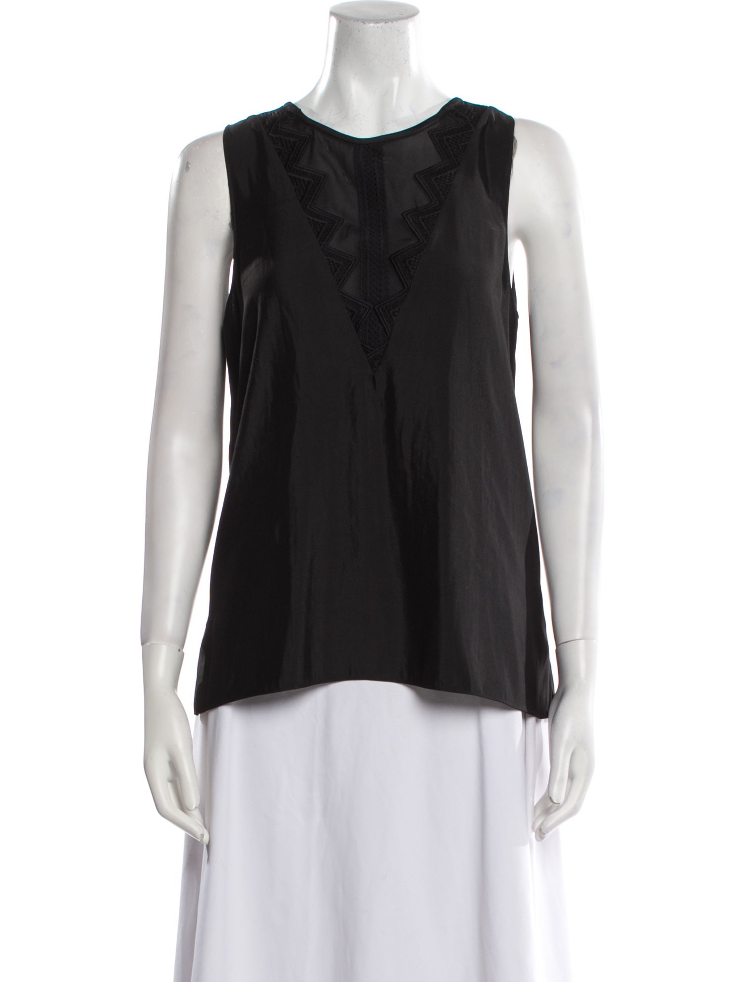 Ramy Brook Crew Neck Sleeveless Blouse