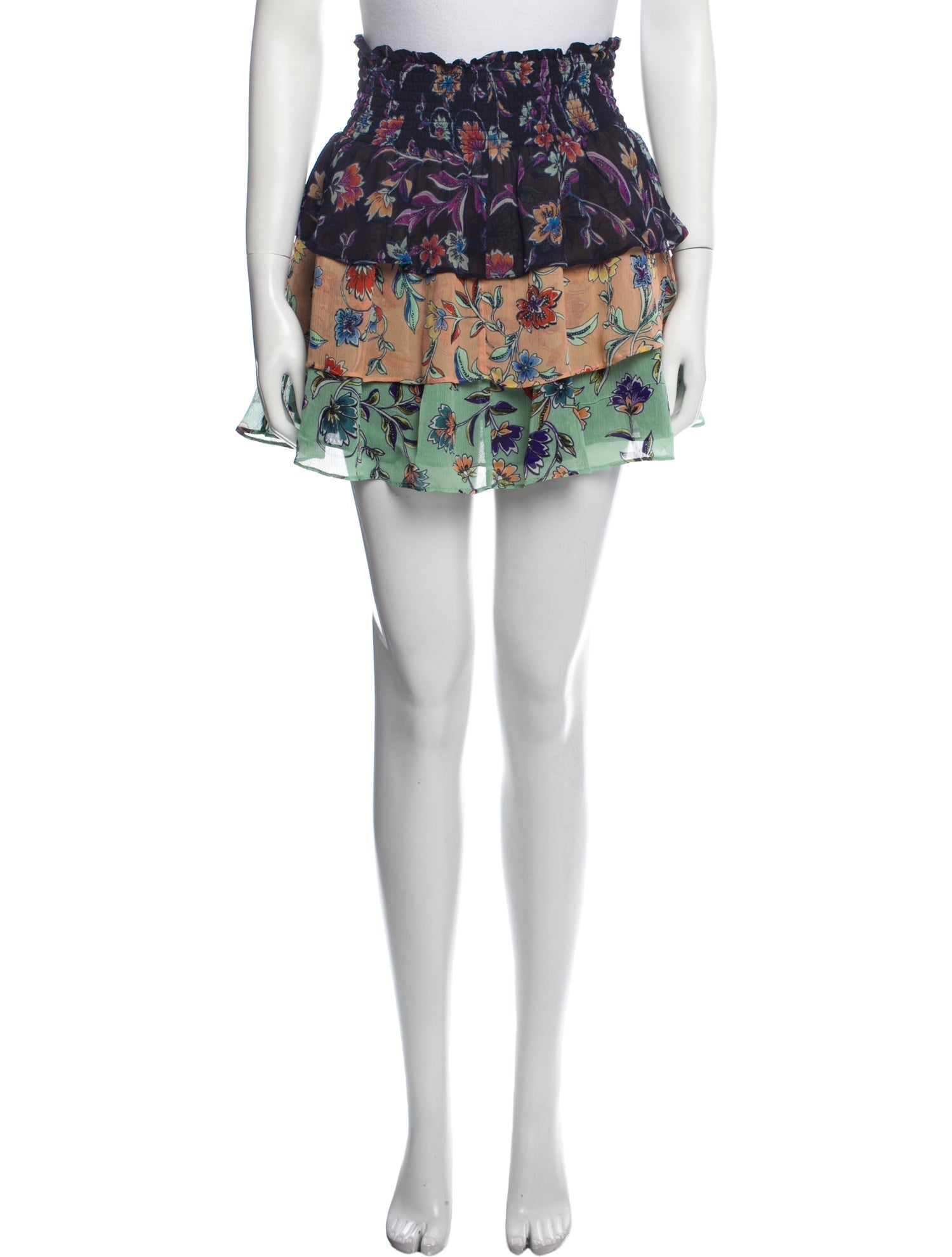 Ramy Brook Floral Print Mini Skirt w/ Tags