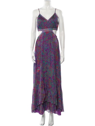 Ramy Brook Floral Print Long Dress
