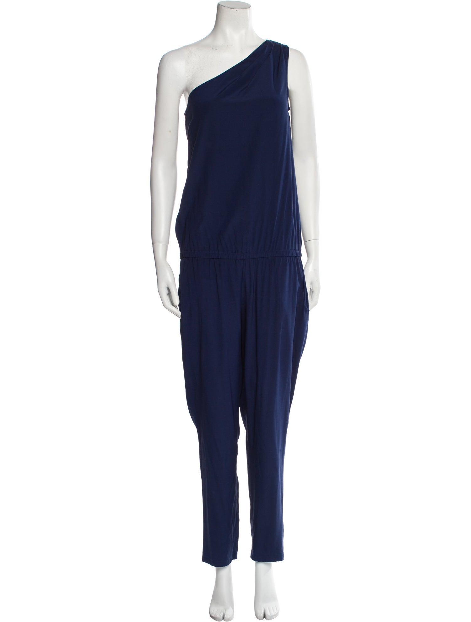 Ramy Brook Silk One-Shoulder Jumpsuit