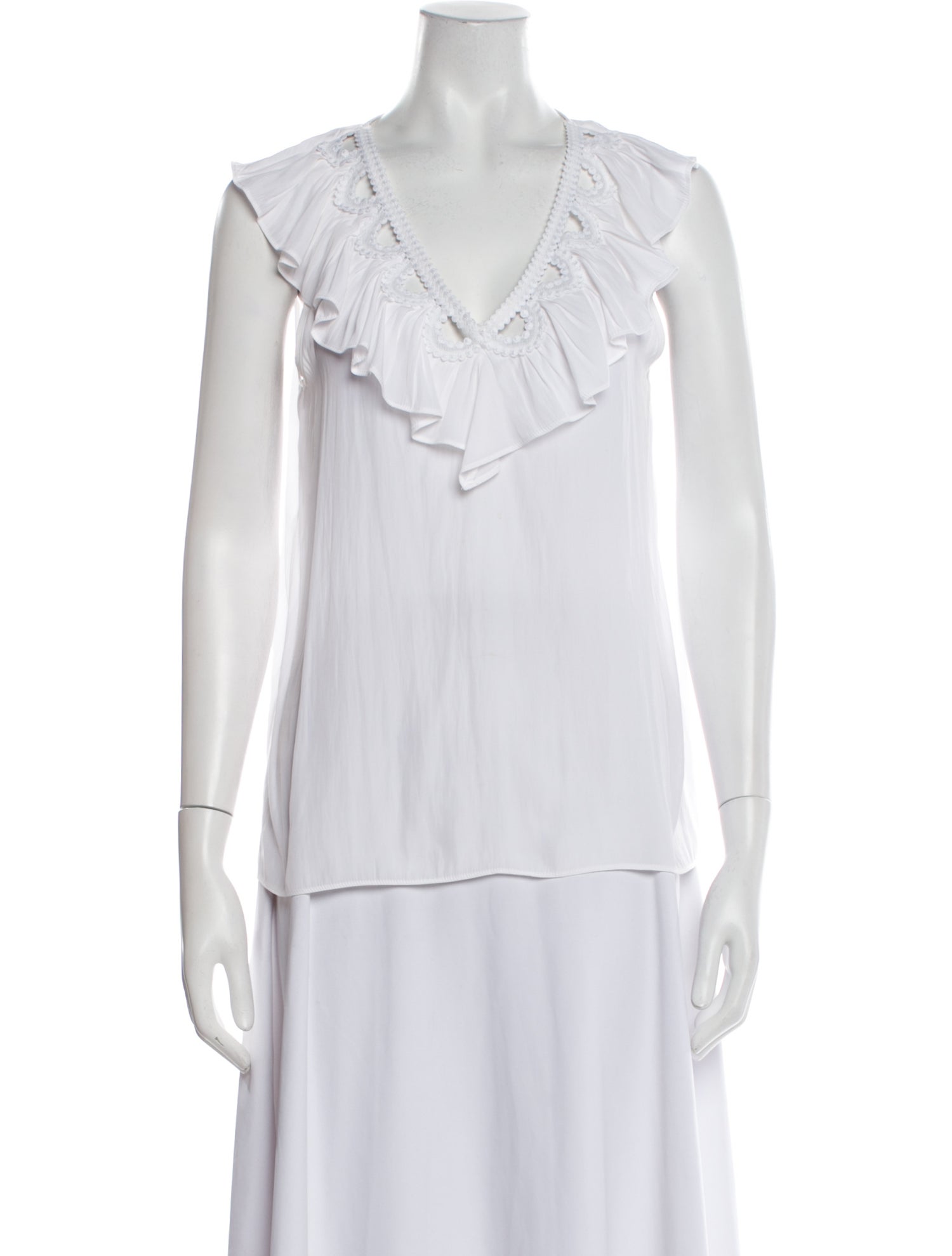 Ramy Brook V-Neck Sleeveless Blouse