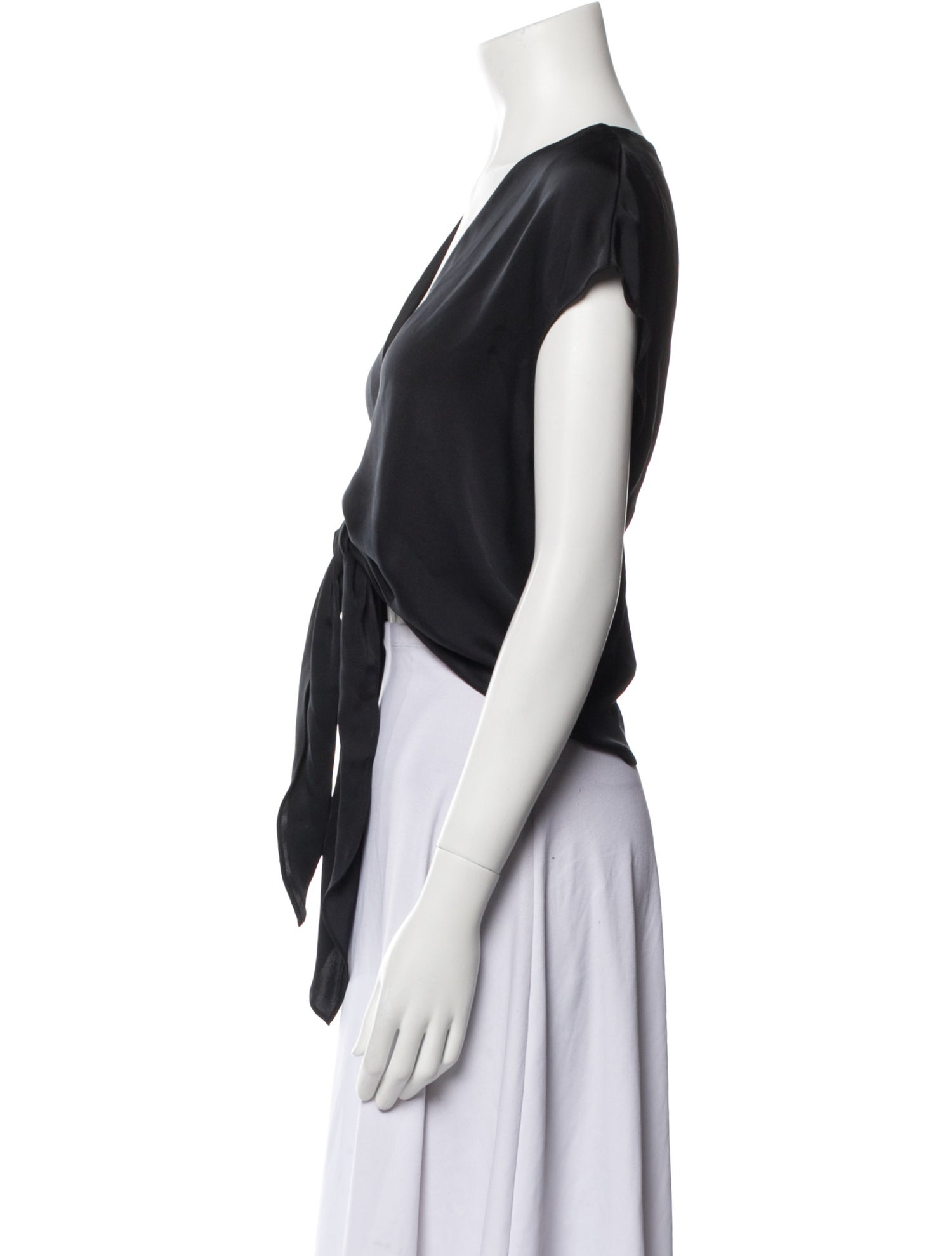 Ramy Brook V-Neck Short Sleeve Crop Top w/ Tags