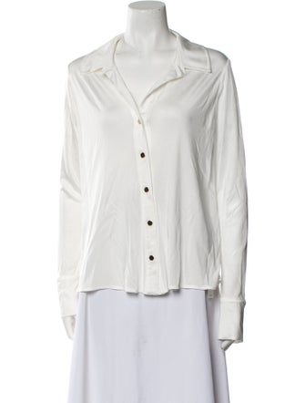 Ramy Brook Long Sleeve Button-Up Top
